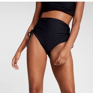 CALIA by Carrie Underwood Black Ruched Bikini Bottom